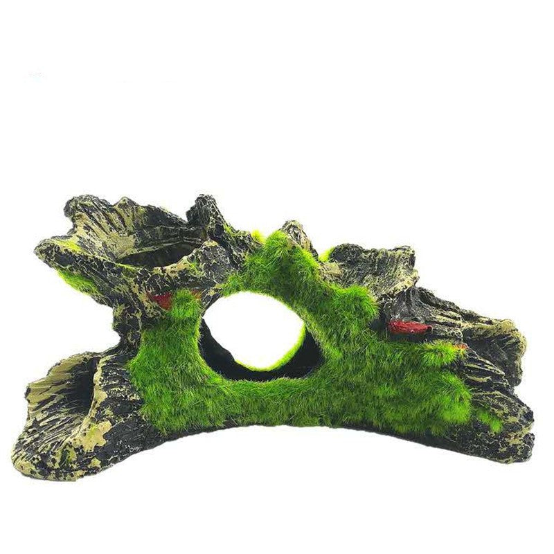 Emerald Moss Driftwood Series – Natural Resin Aquarium Hideouts