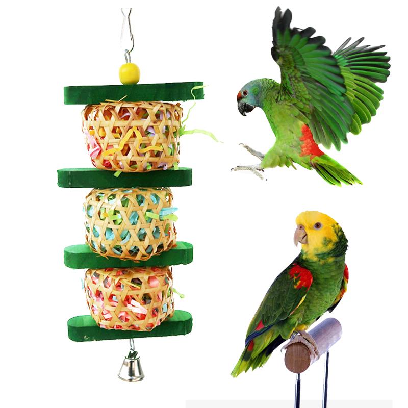 Rainbow Rattan Trio – Shredding & Foraging Enrichment Toy