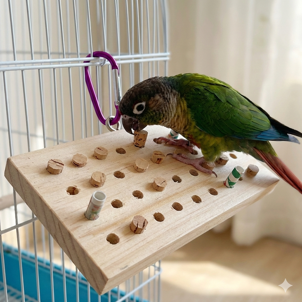 Timber Treasure Foraging Keyboard – Interactive Bird Enrichment Toy